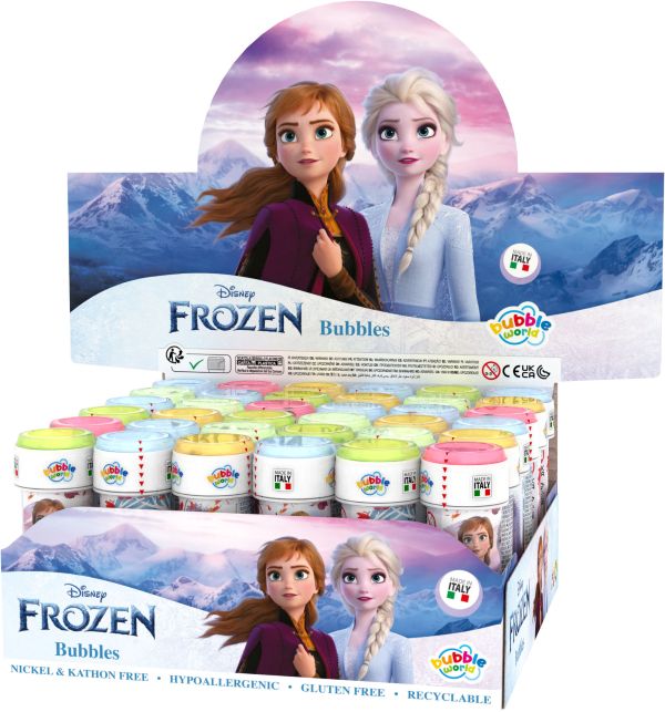 DISNEY FROZEN BUBBLES (Bolle di sapone) In espo da 36PZ 4ass…x36…x216